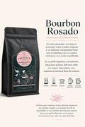 Café Bourbon Rosado Natural proceso natural tueste medio perfil familiar región Tolima Colombia Presente Café